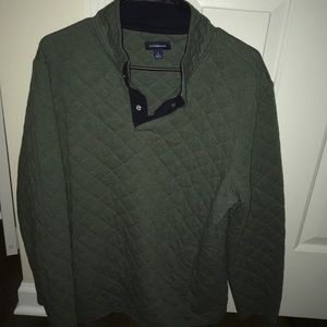 Men’s Large 3/4 quilted button up pullover